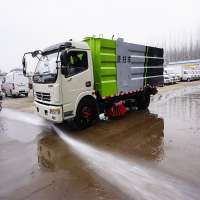 DONGFENG 4x2 RHD Sanitation Road Sweeper Truck Road High Pressure Cleaning Truck Brooms Vacuum Sweeper Vehicle